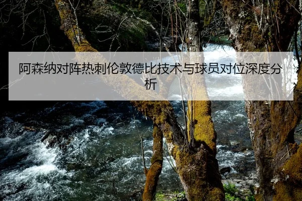 阿森纳对阵热刺伦敦德比技术与球员对位深度分析